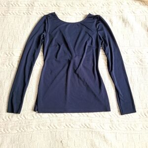Anthro Bailey 44 Sexy Low Back Knot Long Sleeve Blouse